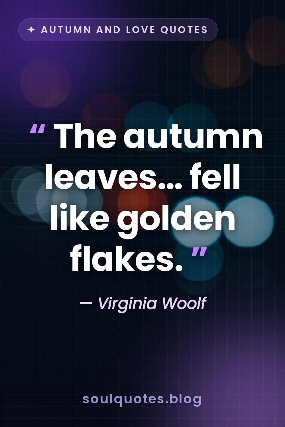 soft out of focus golden light through falling leaves
