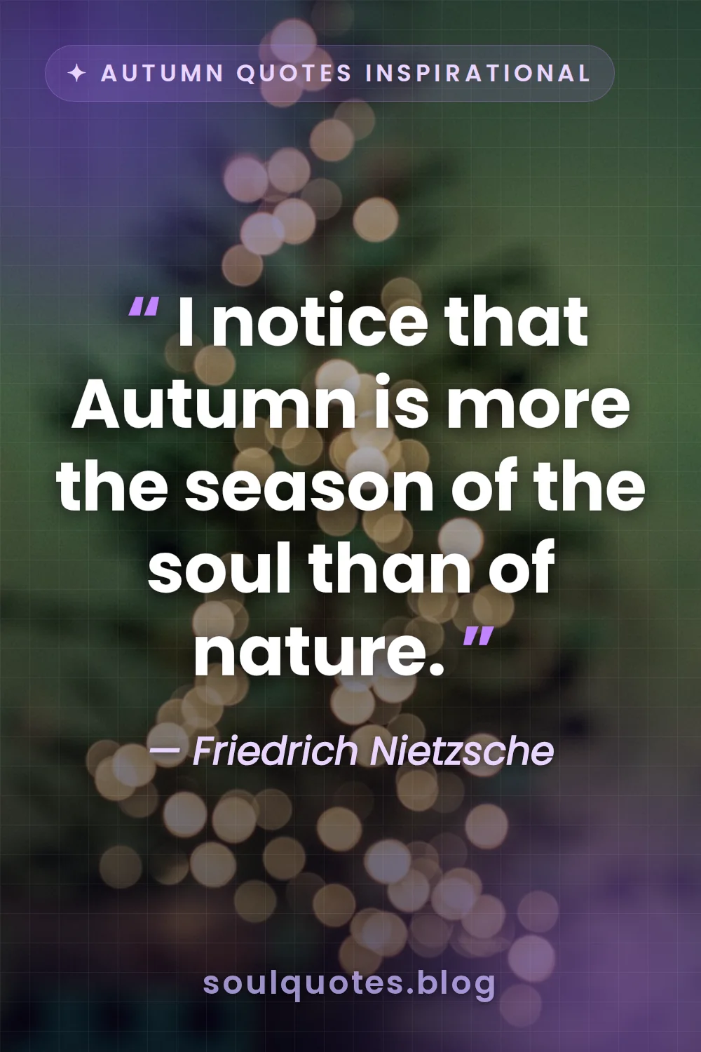 bokeh atmospheric background for a soulful quote card