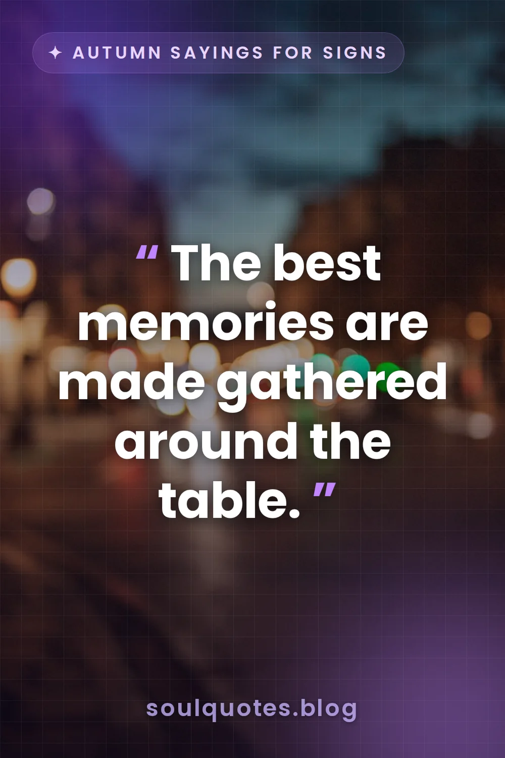 bokeh atmospheric background for a soulful quote card