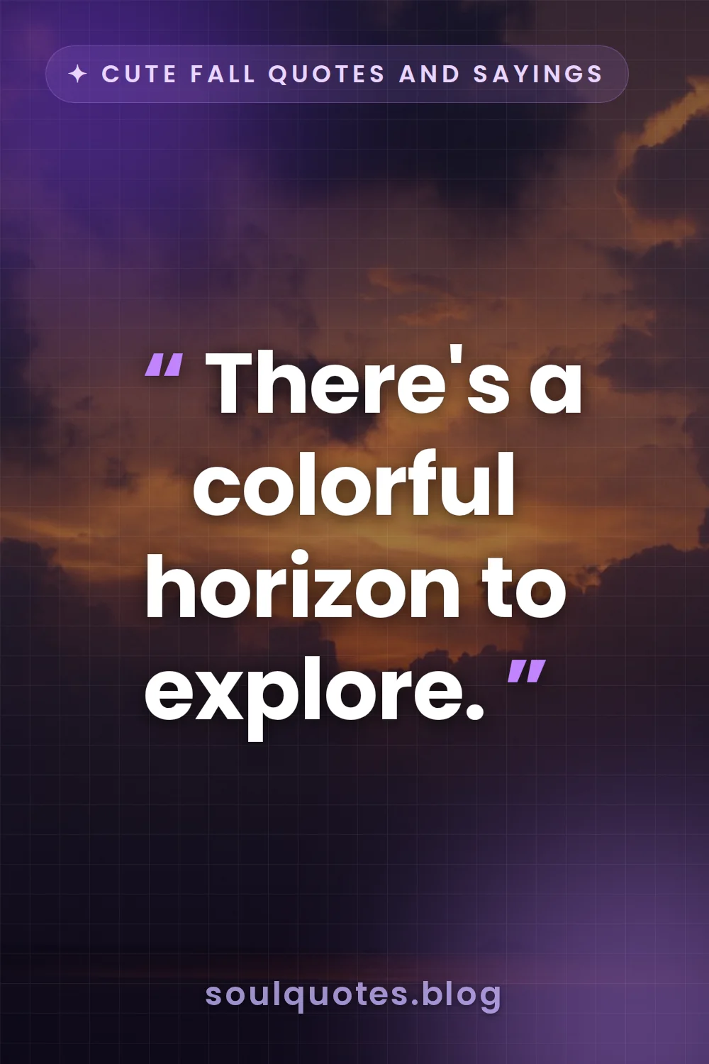 vibrant orange and purple sky over a distant horizon
