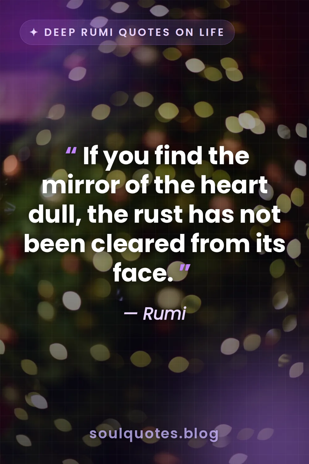 bokeh atmospheric background for a soulful quote card