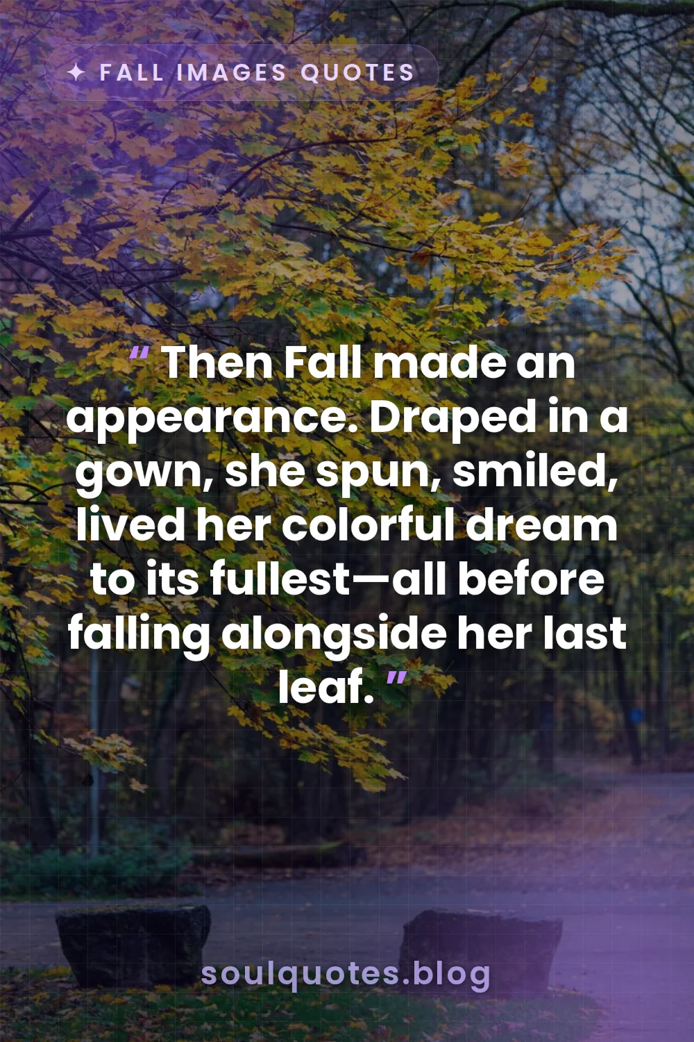 vibrant orange leaves falling from a golden tree