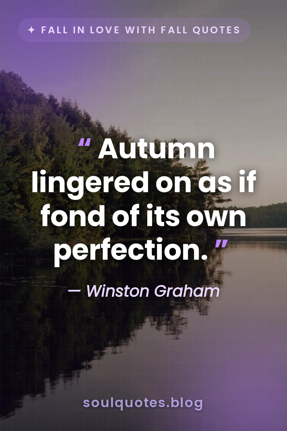still lake reflecting perfectly colored autumn trees