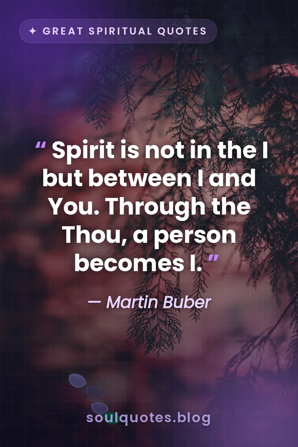 bokeh atmospheric background for a soulful quote card