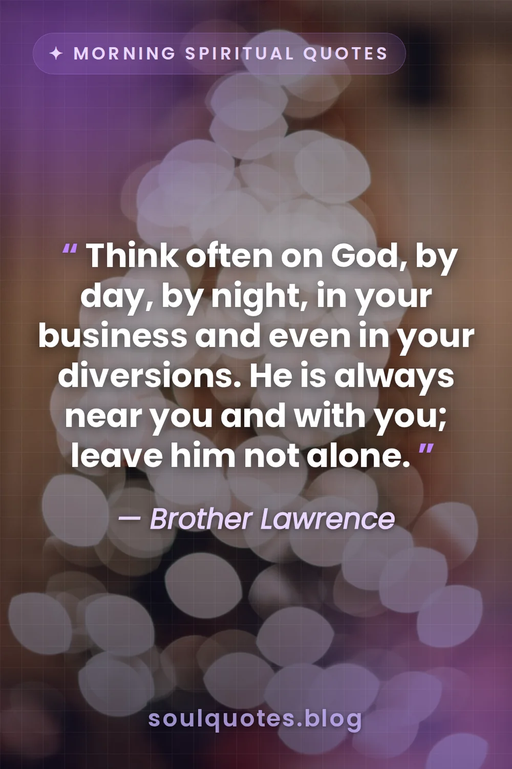 bokeh atmospheric background for a soulful quote card