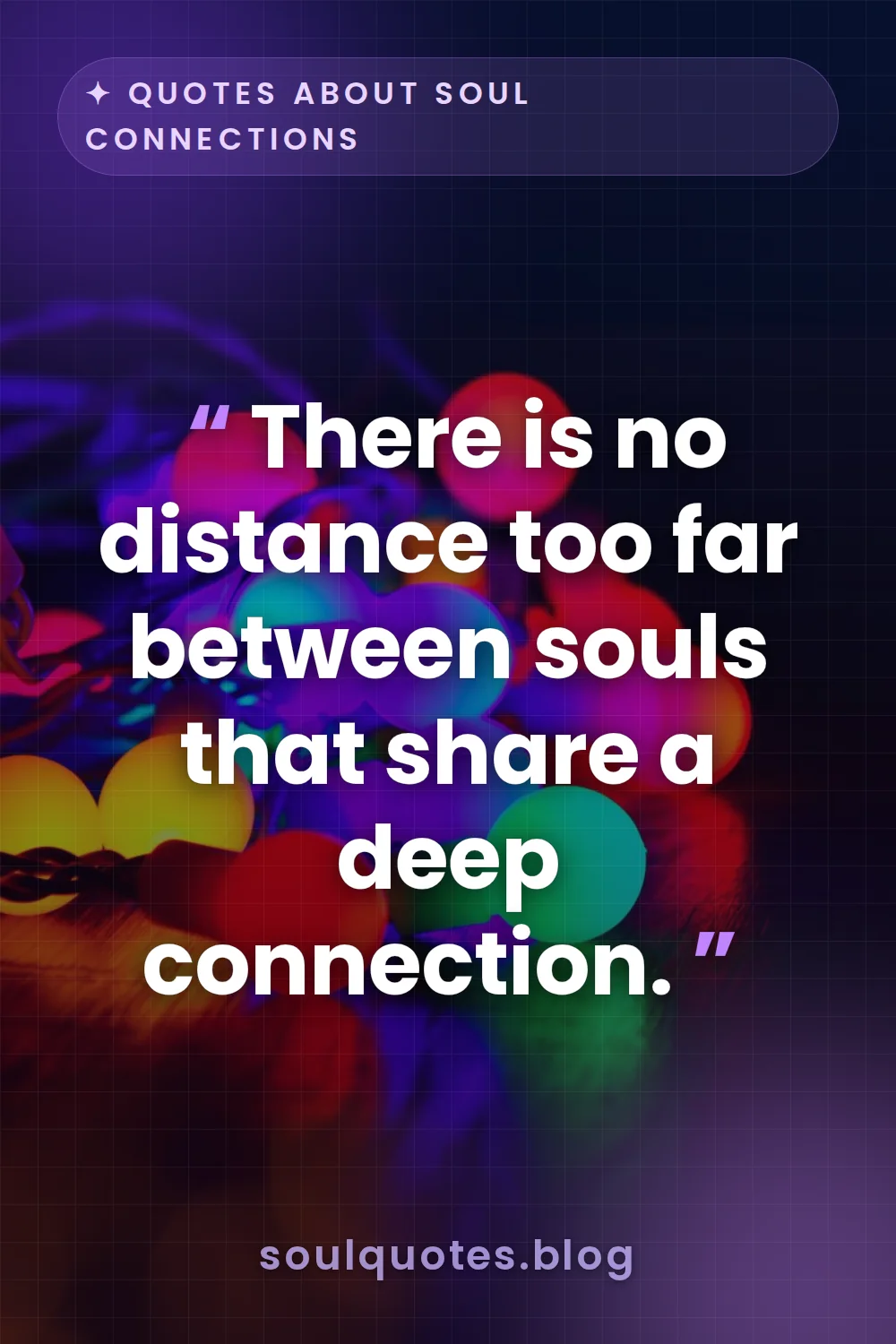 bokeh atmospheric background for a soulful quote card