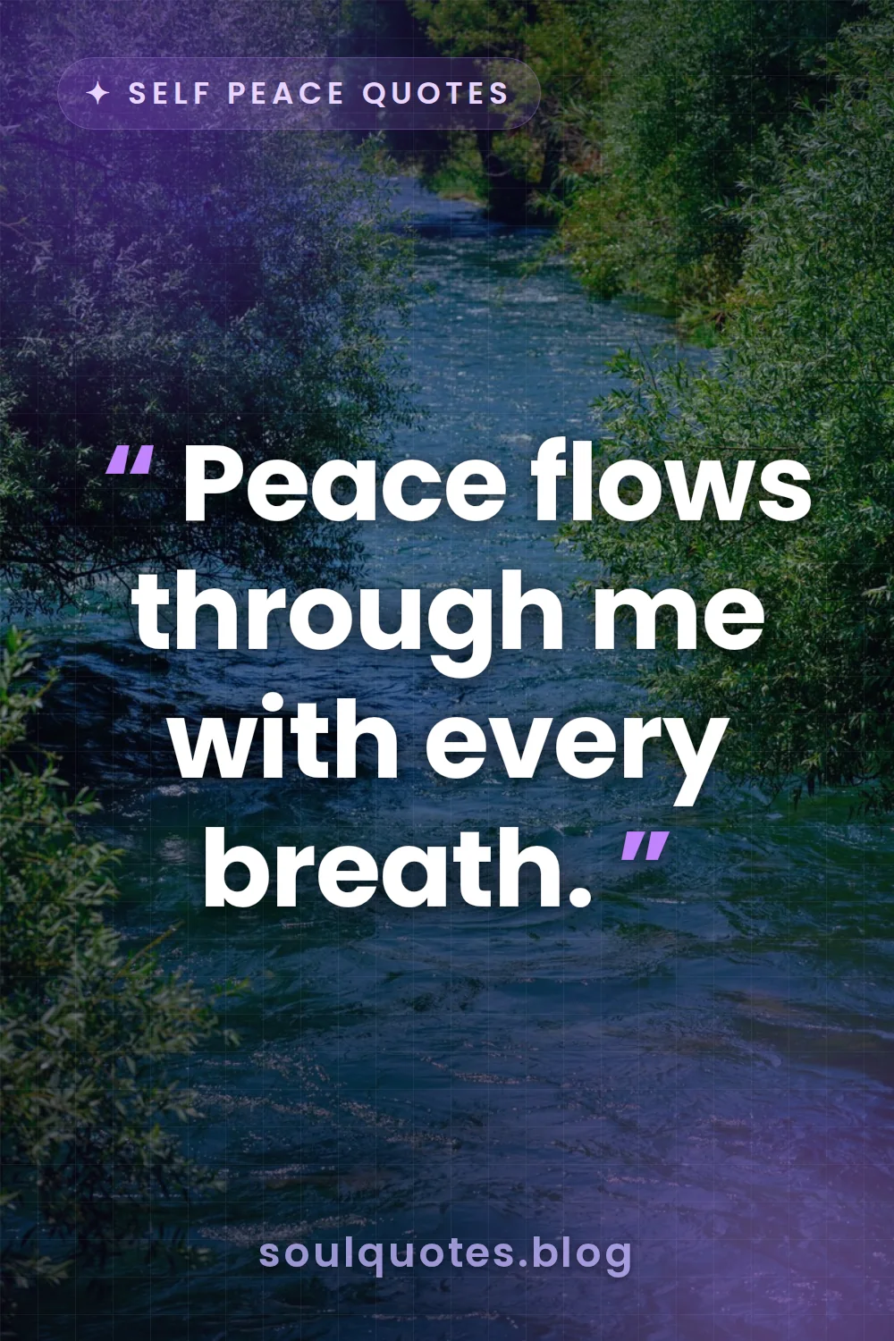 gentle river water flowing smoothly over smooth stones