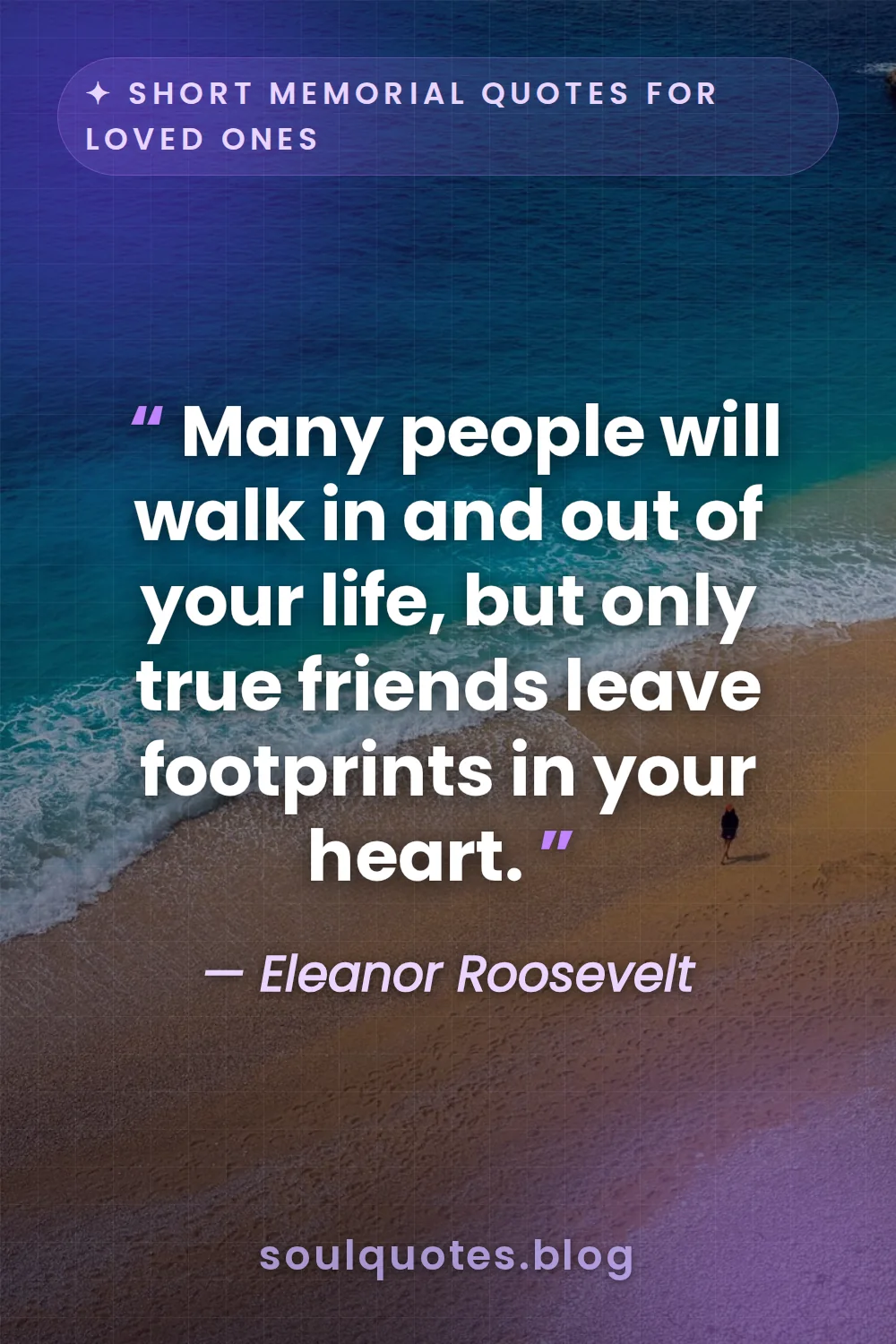 soft footprints left in wet sand by the shoreline